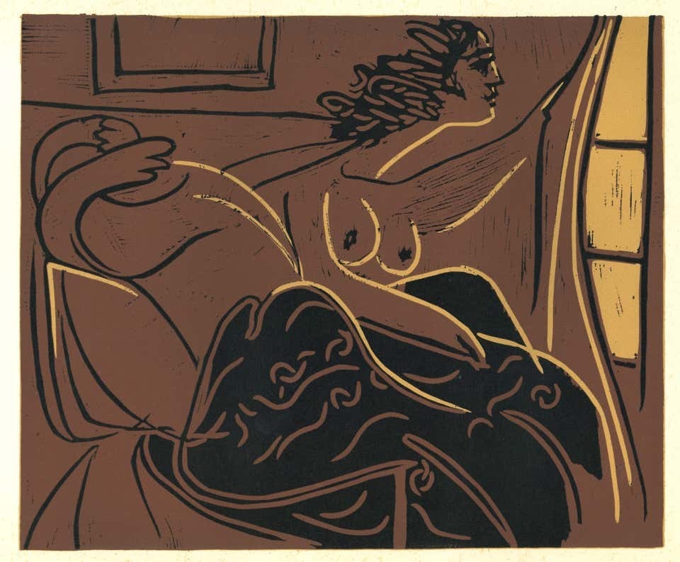 Pablo Picasso, Femme Regardant par la Fenêtre, 1962