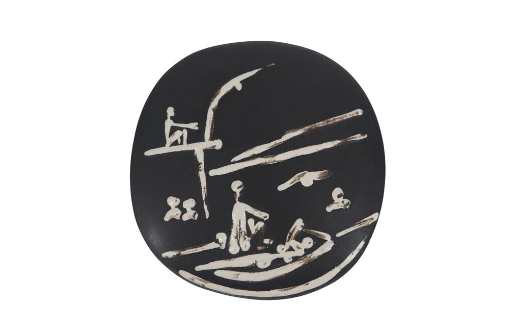 Pablo Picasso, Scène de plage (A.R.391), 1956