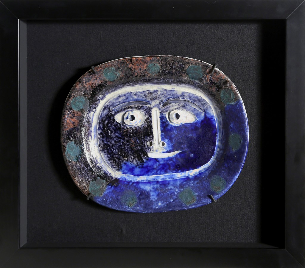 Pablo Picasso, Visage Brun-Bleu (Ramie 2), 1947