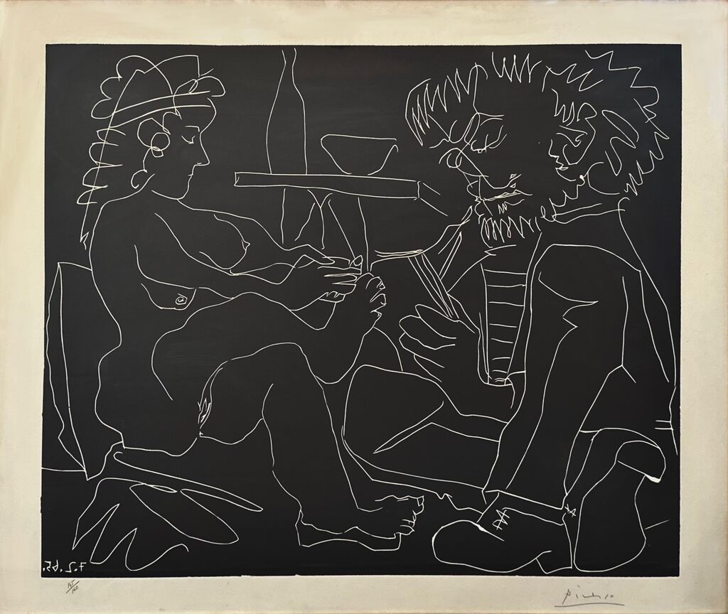 Pablo Picasso, Le peintre et son modèle, 1956