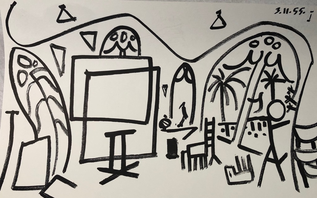 Pablo Picasso, CARNET de la CALIFORNIE Lithograph 15.11.55 I, 15.11.55 II, 15.11.55 IV, 21.11.55 V, 21.11.55 VI, 1959