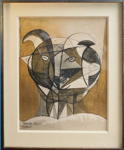 Pablo Picasso, Composition 7, Faunes et Flores d'Antibes, 1960