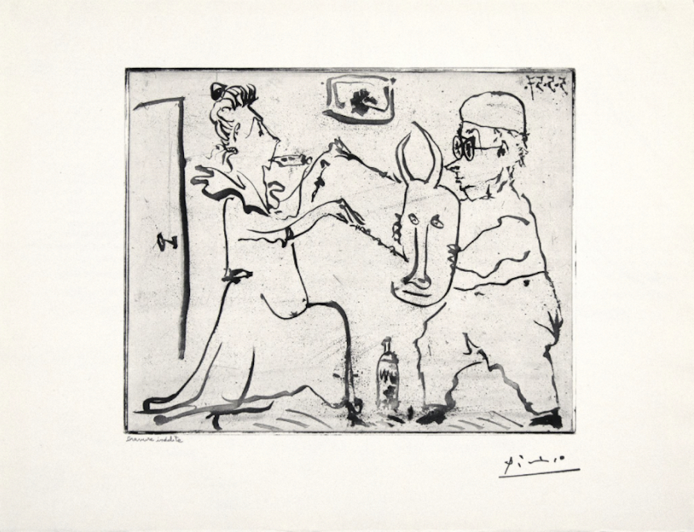 Pablo Picasso, Picasso Histoire de Sabartes et desa Voisine: Les Banderilles, 1957