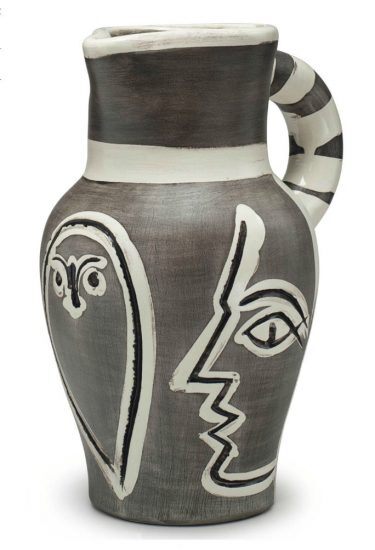 Grey Engraved Pitcher, image 1