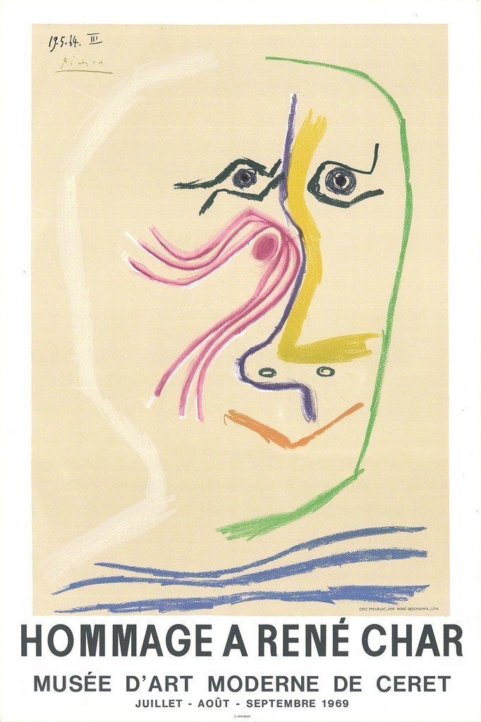 Pablo Picasso, Hommage A Rene Char, 1969