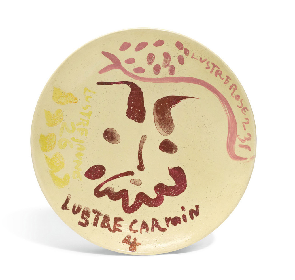 Tête de faune avec tests de lustre rose, image 1