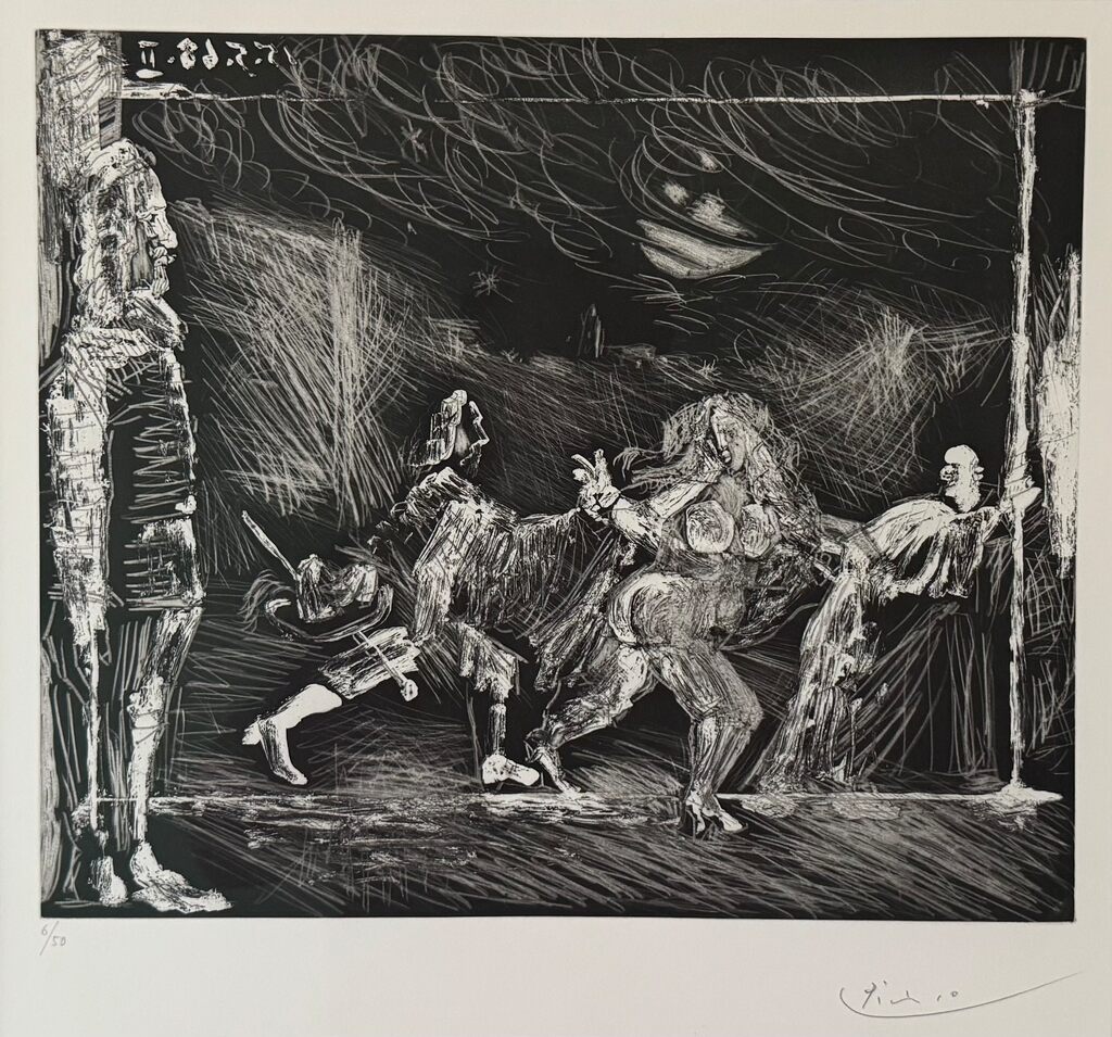 Pablo Picasso, Théâtre ou télévision: cape et épée (1968) 347 Suite (Bloch 1567), 1968