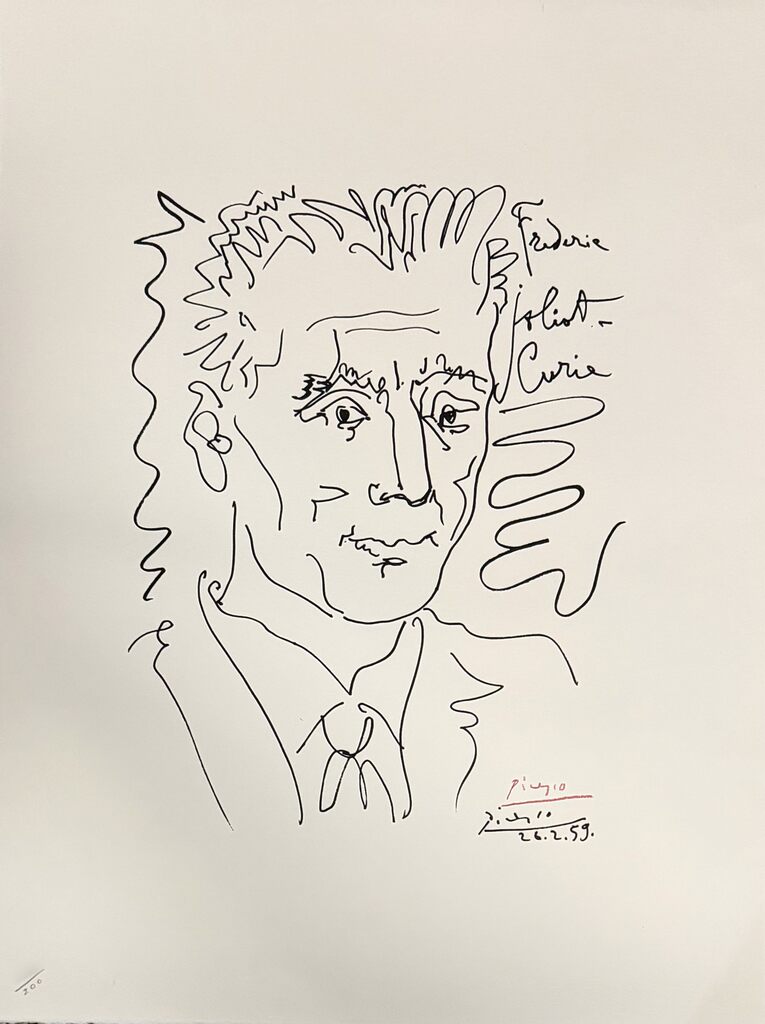 Pablo Picasso, Portrait of Frédéric Joliot-Curie, 1959