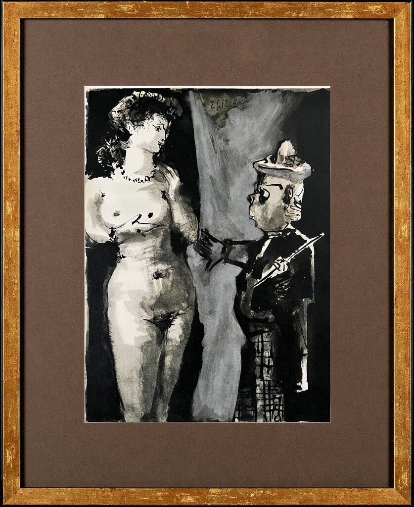 Pablo Picasso, Le Peintre et son Modèle II, 1954