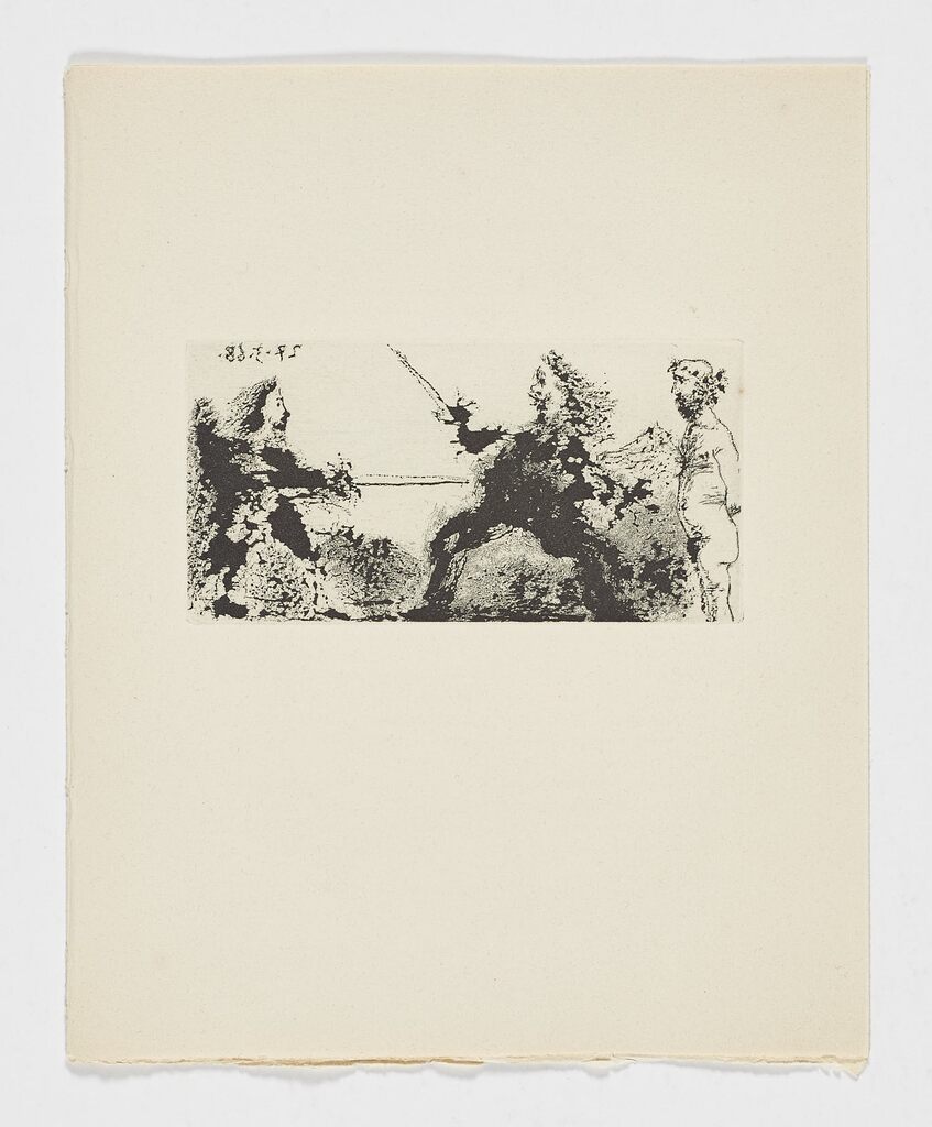 Pablo Picasso, Duelo con un espectador desnudo, 1968
