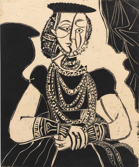 Pablo Picasso, Portrait de Jeune Fille, d'après Cranach, 1958