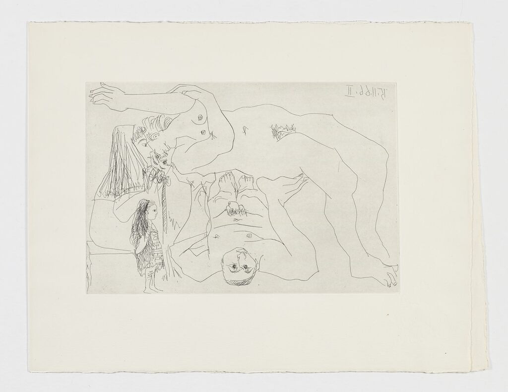 Pablo Picasso, Antípodas observados por una campesina y su nieta, 1966