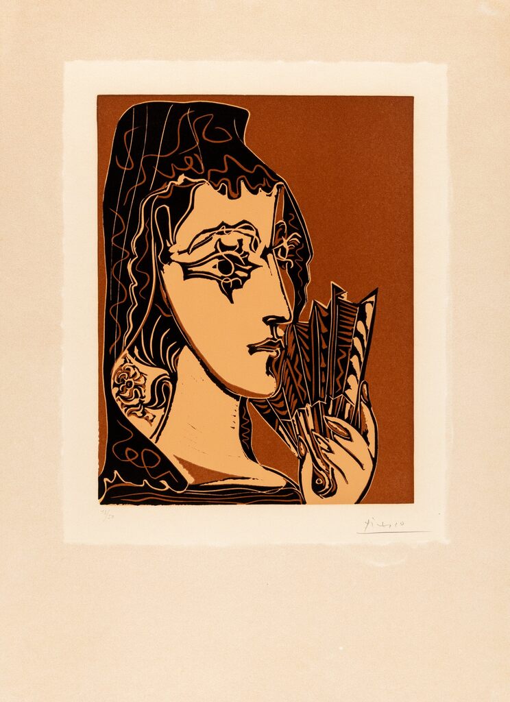 Pablo Picasso, Portrait de Jacqueline en Carmen (L'espagnole), 1962