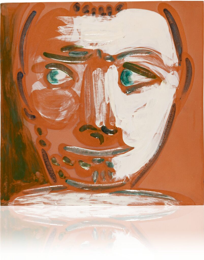 Pablo Picasso, Visage d'homme (A.R. 569), 1968