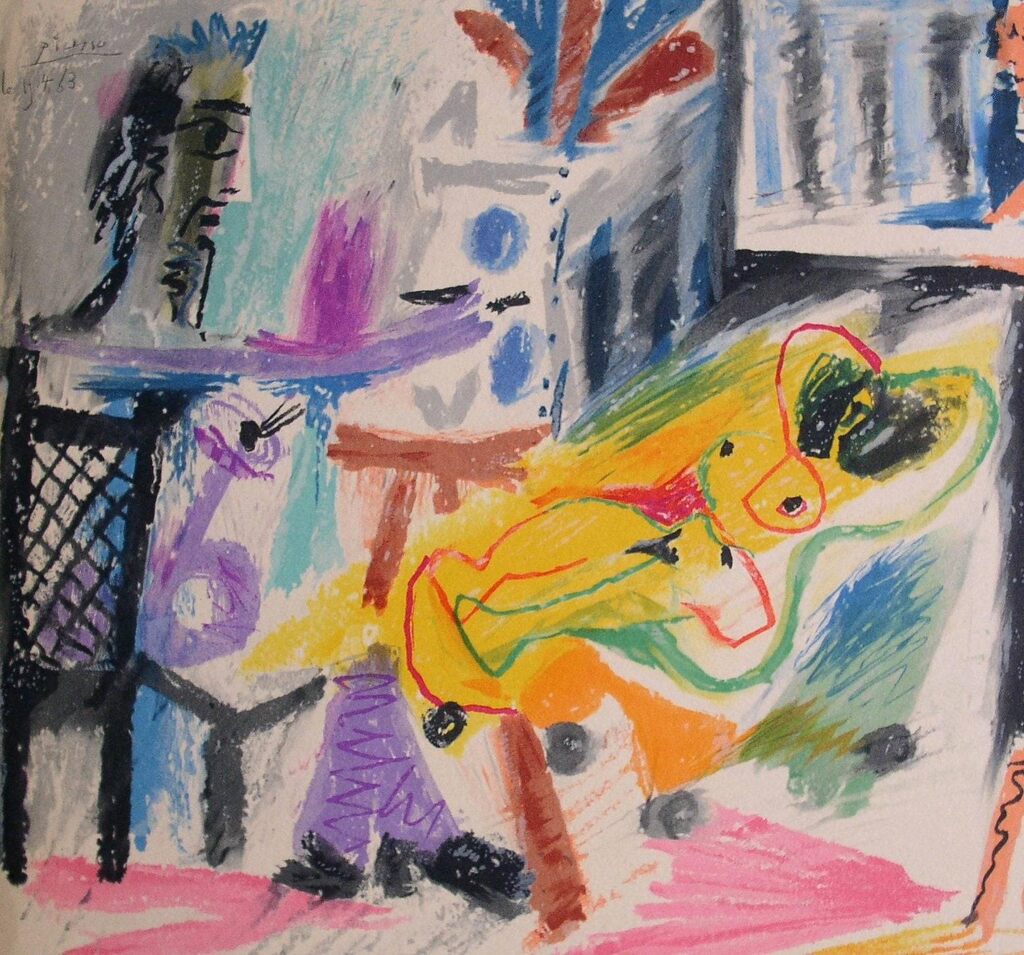 Pablo Picasso, Le Peintre et son modèle, 1964