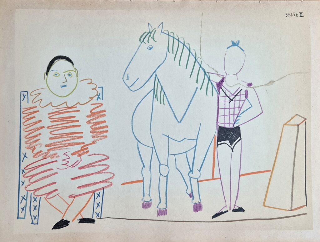 Pablo Picasso, La Comédie Humaine – 30.1.54 III, 1954