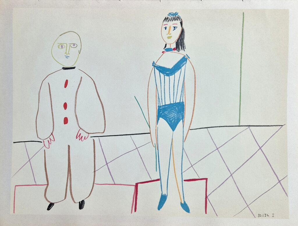 Pablo Picasso, La Comédie Humaine – 30.1.54 I, 1954