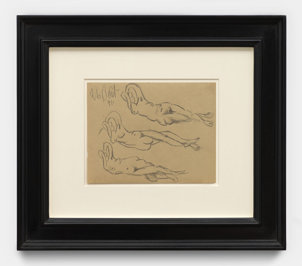 Pablo Picasso, L'aubade: Études de nus allongés (Dora Maar), 1941