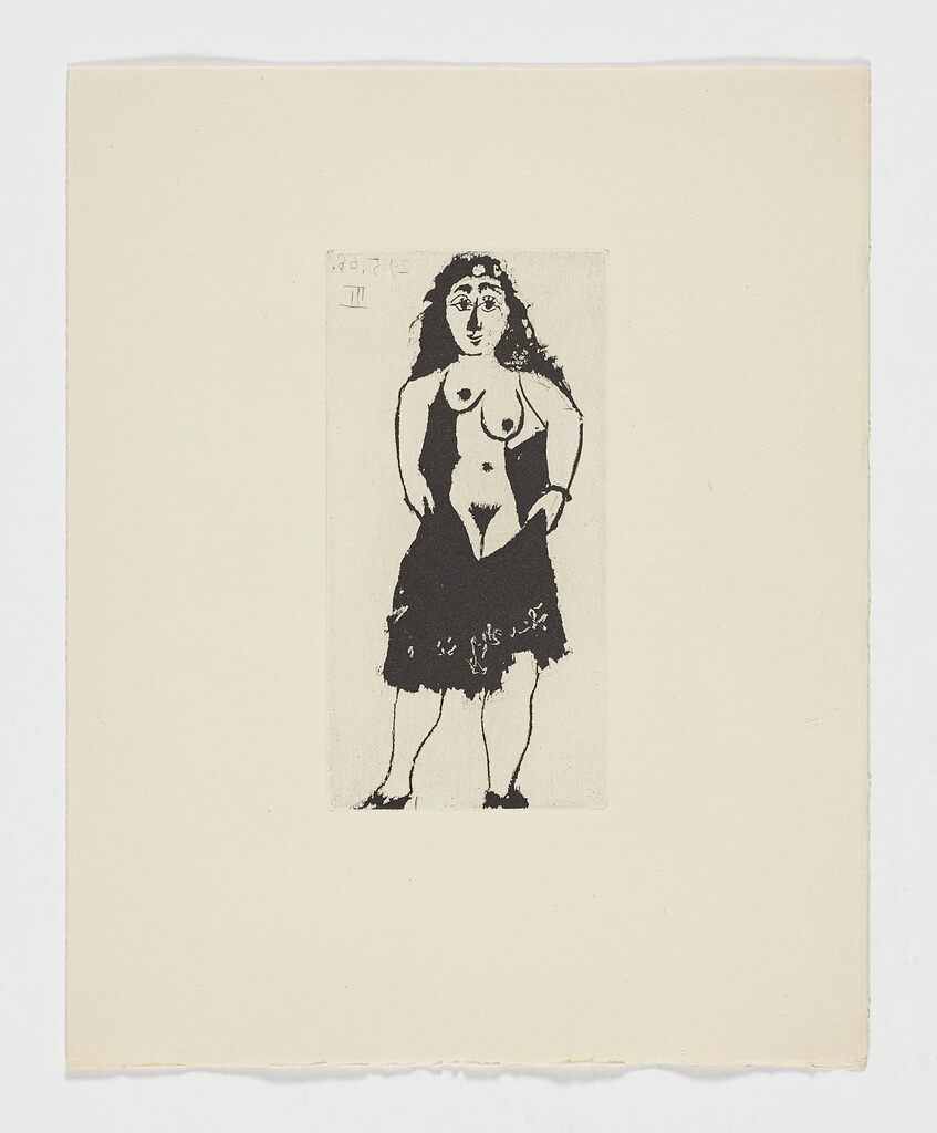 Pablo Picasso, Maja con vestido corto, (1968-1971)