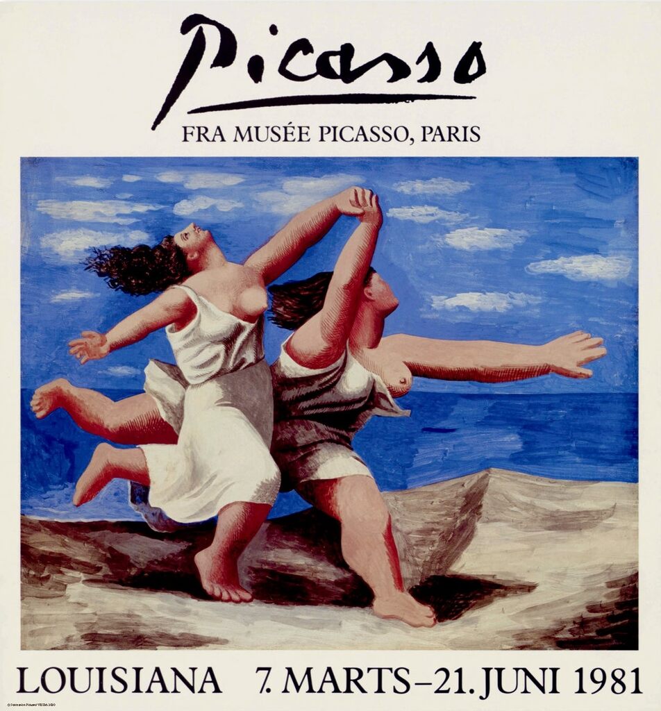 Pablo Picasso, Two Women Running on the Beach Exhibition Poster, 1981