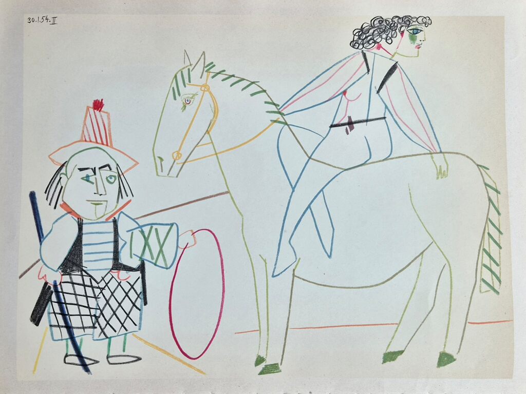 Pablo Picasso, La Comédie Humaine – 30.1.54 II, 1954
