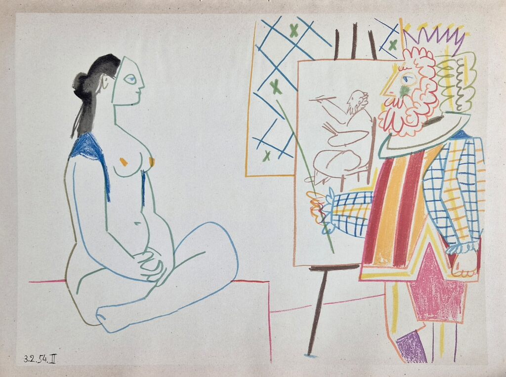 Pablo Picasso, La Comédie Humaine – 3.2.54 I, 1954