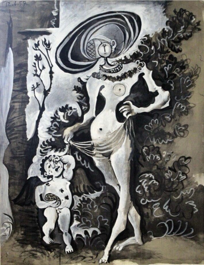 Pablo Picasso, Venere e amore, 1957