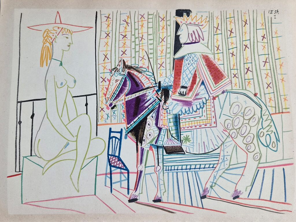Pablo Picasso, La Comédie Humaine – 1.2.54 I, 1954