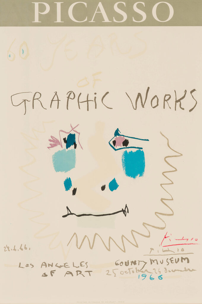 Pablo Picasso, 60 Years of Graphic Works: LACMA (Bl. 1302; Czw. 53), 1966