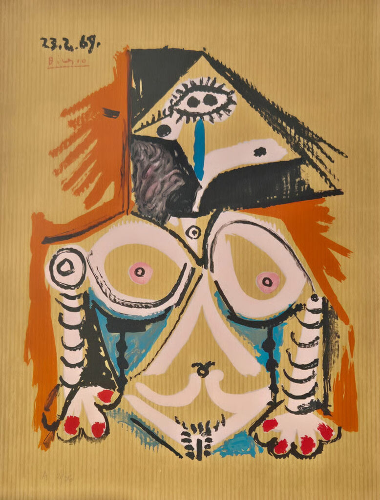 Pablo Picasso, One plate, from Les Portraits Imaginaires (3), 1969