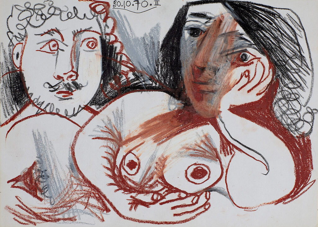Homme et nu allongé [Man and Reclining Nude], image 1