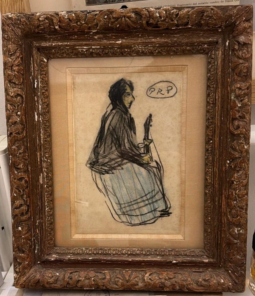 Pablo Picasso, Femme à la guitare, 1898