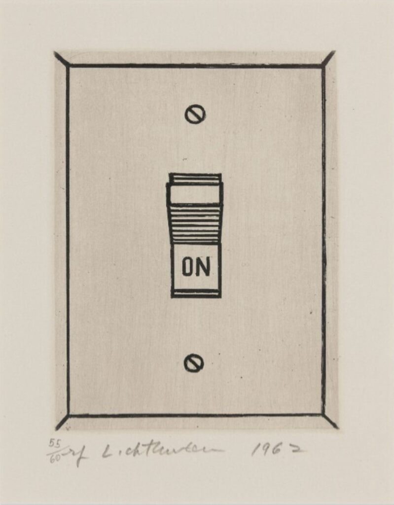 Roy Lichtenstein, On, 1962