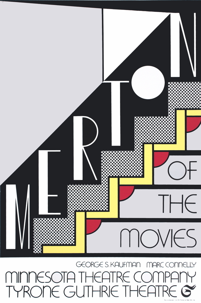 Roy Lichtenstein, Merton of The Movies - 1968 Foil Print 30" x 20", 1968