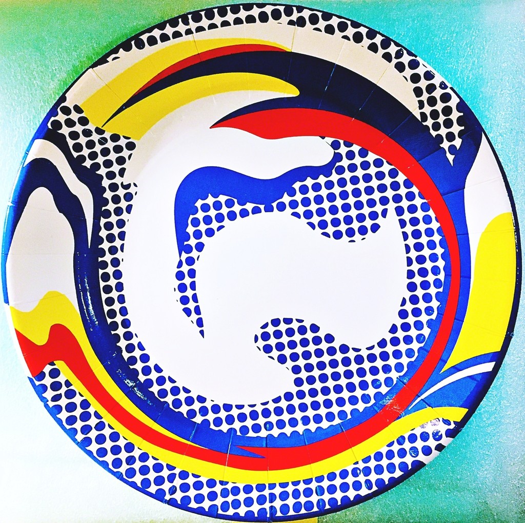 Roy Lichtenstein, Roy Lichtenstein - Screenprinted Paper Plate, 2013