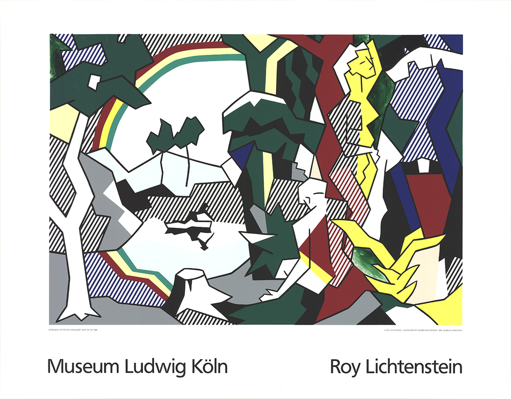 Roy Lichtenstein, Landscape With Figures, 1989