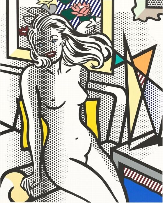 Roy Lichtenstein, NUDE WITH YELLOW PILLOW, 1994