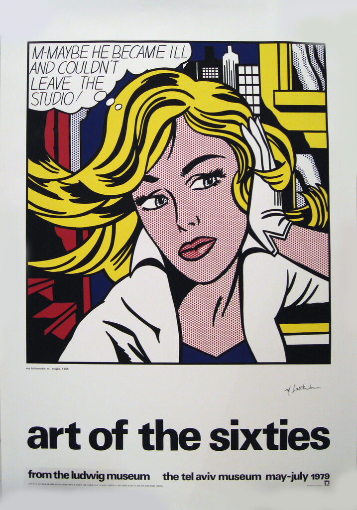Roy Lichtenstein, ART OF THE SIXTIES POSTER FOR THE TEL AVIV MUSEUM, 1979
