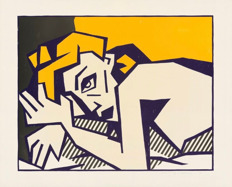 Roy Lichtenstein, Reclining Nude, 1980