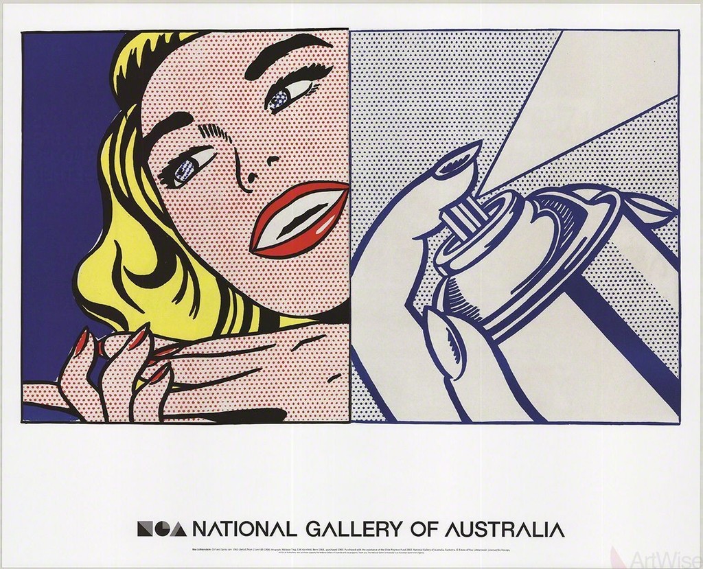 Roy Lichtenstein, Girl and Spray Can, 2013