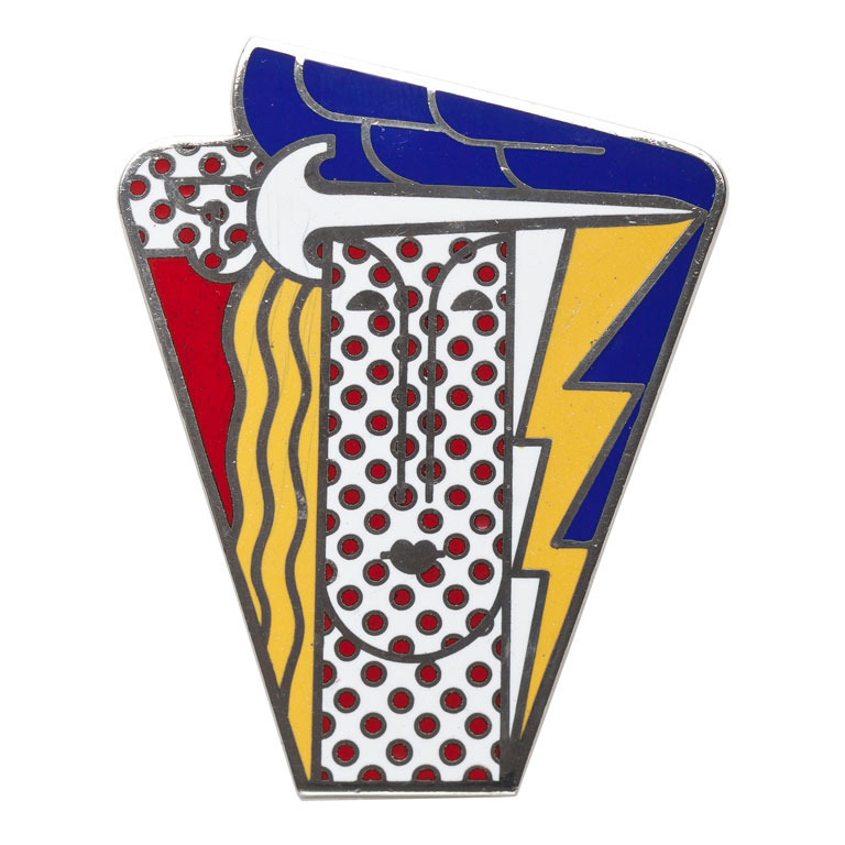 Roy Lichtenstein, Modern Head Brooch, 1968