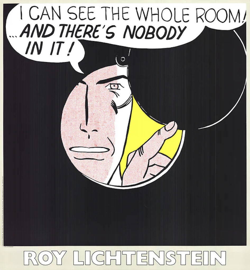 Roy Lichtenstein, I Can See The Whole Room, 1989