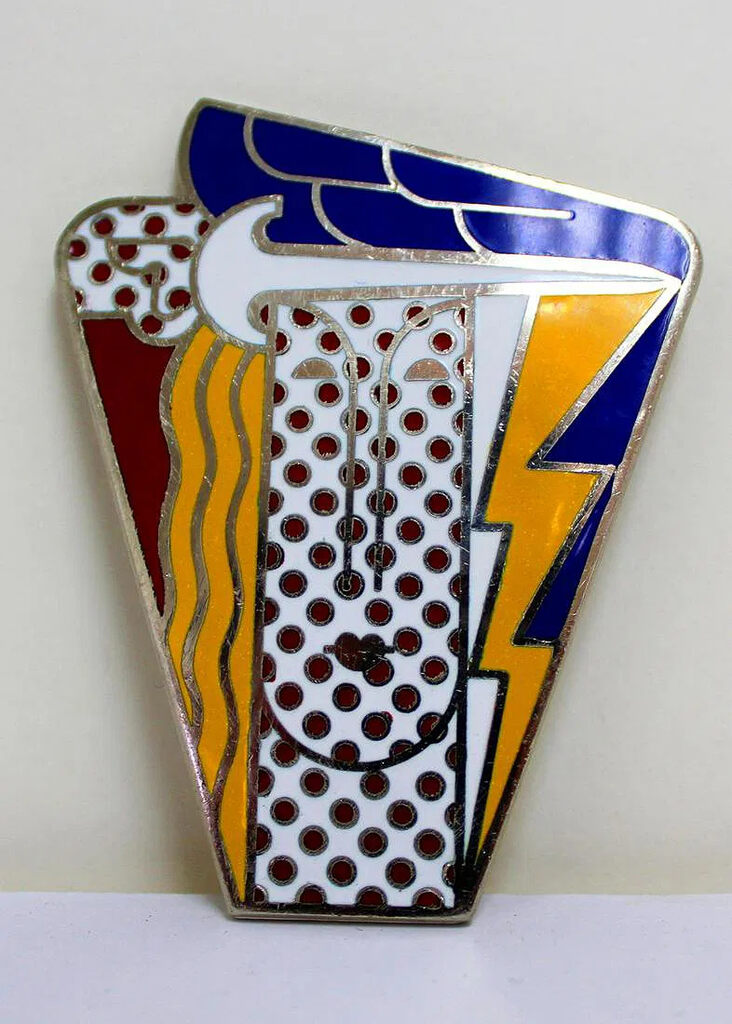Roy Lichtenstein, Vintage Pop Art Brooch, 1968