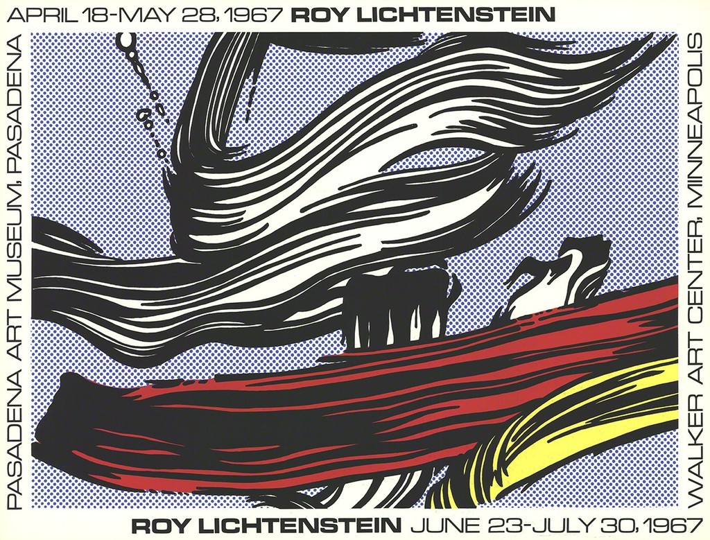 Roy Lichtenstein, Brushstrokes at Pasadena Art Museum, 1967