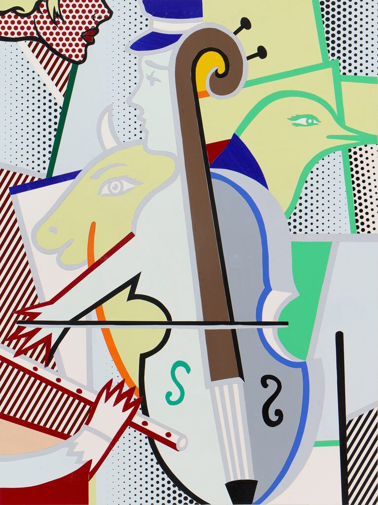 Roy Lichtenstein, Cubist Cello (Study), 1997