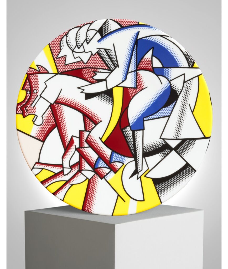 Roy Lichtenstein, "The Red Horseman" Porcelain Plate, 2023