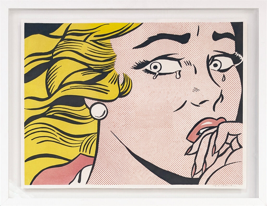 Roy Lichtenstein, Crying Girl, Corlett II.1 (rare hand signed lithograph), 1963