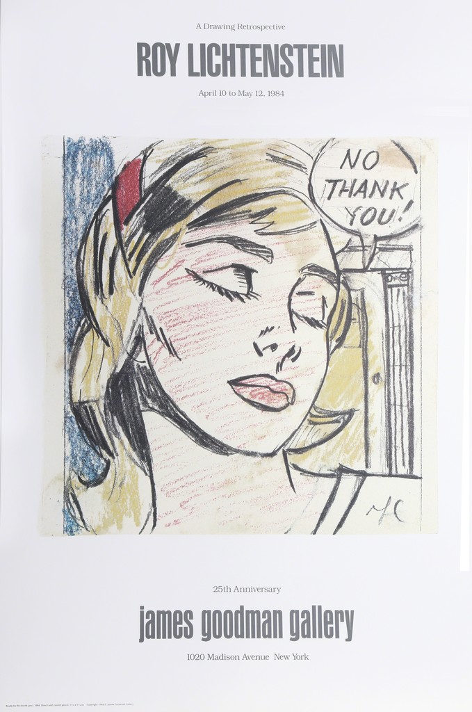 Roy Lichtenstein, No Thank You - James Goodman Gallery, 1984