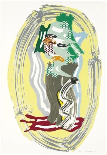 Roy Lichtenstein, Green Face from Brushstroke figures ( Corlett 232), 1989