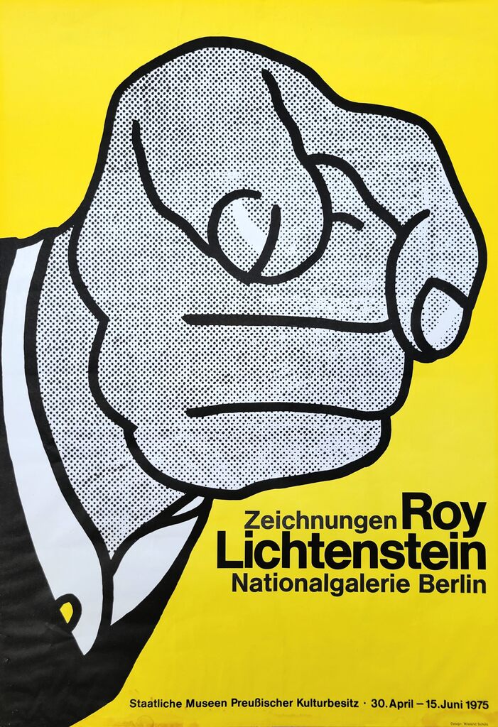 Roy Lichtenstein, Nationalgalerie - Roy Lichtenstein: Zeichnungen (Finger Pointing), 1975